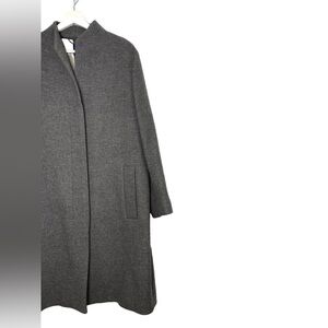 Joop! - Grey Stand-Collar Cocoon Coat